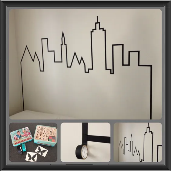 Dorm Room Decor 101: Washi Tape Wall Art