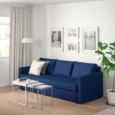 مبل خوابیده FRIHETEN ، آبی Skiftebo - IKEA