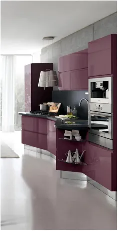 طراحی آشپزخانه مدرن جدید با کابینت های سفید