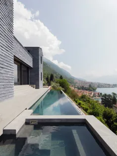 لورنزو گوزینی خانه ای با استخر بی نهایت مشرف به دریاچه کومو می سازد