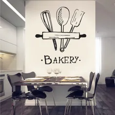 نانوایی دیواری هنر سفارشی پخت و پز تزئینی دیوار تابلو شیرینی پزی |  اتسی