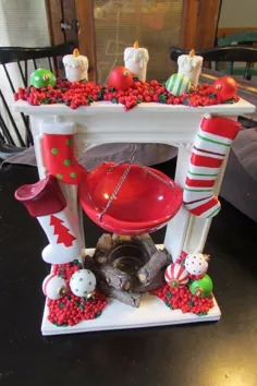 شمع Yankee Candle Mantle Tart Warmer Burner Santa Holiday Decor برای فروش آنلاین |  eBay