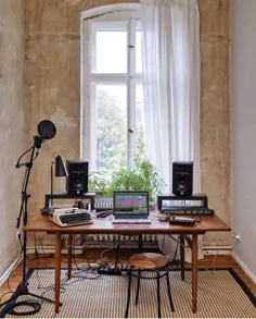 10 ایده استودیوی موسیقی کوچک هیجان انگیز برای آپارتمان ها