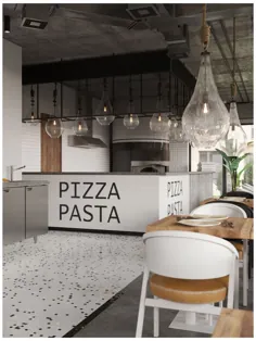 طرح رستوران پاستا پیتزا