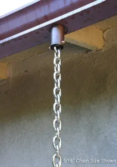 فولاد ضد زنگ زنجیره باران 3/16 اینچ لینک