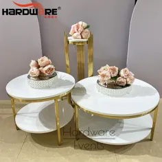 میز پذیرایی عروسی مدرن میز چای فولادی ضد زنگ برتر برای فروش