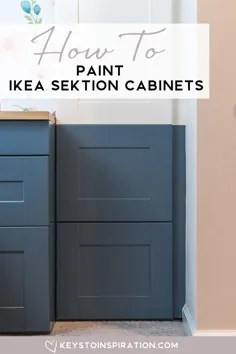 نحوه رنگ آمیزی کابینت های IKEA SEKTION {هفته چالش یک اتاق 4} »خانه نگهدارنده Christene