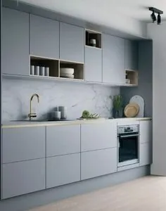 √42 کاشی آشپزخانه Gorgeous Backsplash Ideas #kitchenideas #kitchenbacksplashideas - JANDAJOSS.ME |  طراحی کوشن ، Graue küche ، Küchendesign