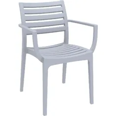 صندلی ناهار خوری انباشته خاکستری ISP011-DGR