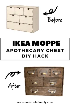هک کوچک ذخیره سازی IKEA Moppe DIY Apothecary - آرامش را دوست داشتنی کنید