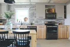 کابینت های آشپزخانه DIY - {ساخته شده فقط از چند تخته سه لا!}