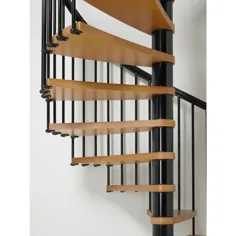 Arke Nice1 63 in. Black Spiral Staircase Staircase Kit-K50107 - انبار خانه