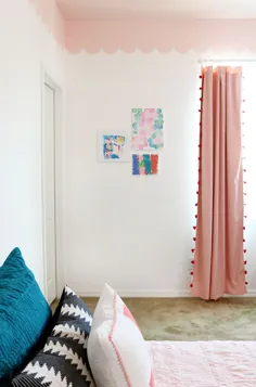 آرایش اتاق دختران شیرین و مدرن با دیواری دستباف DIY - پرشیا لو