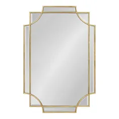 آینه دیواری قاب دار طلای کیت و لورل مینیوت 36 اینچ L x 24 اینچ |  213674