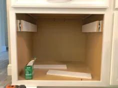 کشوی پرونده آویز DIY در کابینت آشپزخانه - فر و مته