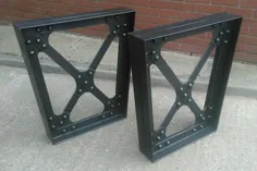 پایه های صنعتی میز فولادی ذوزنقه ای فولاد پرچین داغ |  اتسی