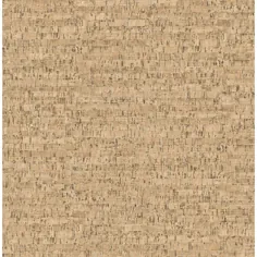 رول کاغذ دیواری قابل برداشتن کاغذ چسب پنبه ای MANHATTAN COMFORT INC Olivia Neutral Burl Small Faux Cork (خالص 56.4 متر مربع) ، خنثی