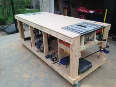 میز کار چوبی خود را بسازید |  ساخت:
