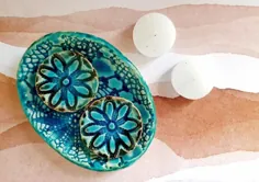 جا شمعی چراغ چای نگهدارنده شمع Ceramic Shabbat - Ceramics By Orly