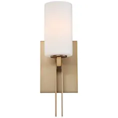 Possini Euro Ludlow 14 "High Burnished Brassished Wall Sconce - # 8Y163 | Lamps Plus