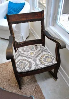اصلاح مجدد یک صندلی گهواره ای قدیمی: قسمت دوم |  عشق خانه جوان
