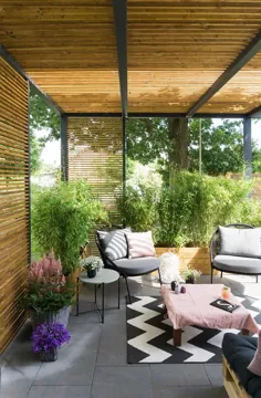 DIY: eine moderne Pergola aus Holz für unsere Terrasse - Soul از طراحی پیروی می کند