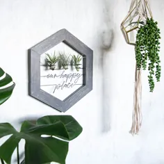 دکوراسیون دیواری گیاهان Terrarium Boho |  اتسی