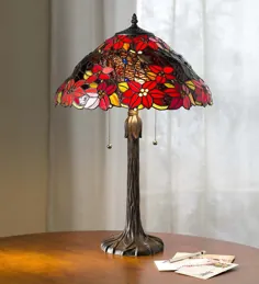 لامپ میز Poinsettia Tiffany |  گاوآهن
