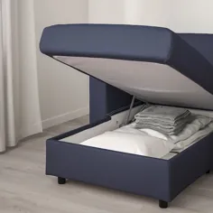 مبل خوابیده FINNALA ، با تخته سنگ / Orrsta آبی-آبی - IKEA