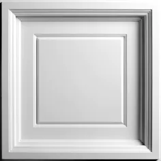 Ceilume Madison White 2 ft. x 2 ft. Lay-in Coffered Ceiling Panel (Case of 6) -V3-MAD-22WTO-6 - The Home Depot