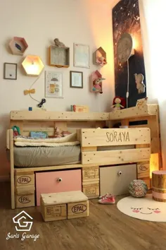 ایده مبتکرانه DIY: ساخت تختخواب کودکان از پالت های چوبی به همین سادگی است
