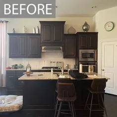 پروژه های نقاشی آشپزخانه قبل و بعد - نقاشی ماه کاغذی