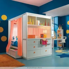 انتخاب تختخواب برای طراحی اتاق کودکان ، 22 تختخواب و ایده های مدرن اتاق خواب کودکان