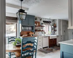 ایجاد آشپزخانه رویایی ما: آشپزخانه کانتری فرانسوی • کلبه آبی فرانسوی