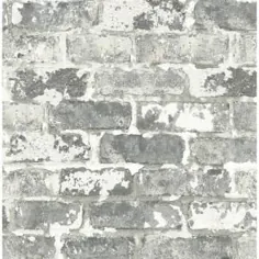رول کاغذ دیواری وینیل آجر و آب و هوای خاکستری بعدی (پوشش 30.75 متر مربع) - NW32308 - انبار خانه