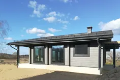 خانه چوبی اسکاندیناوی "صبح" - پروژه سال 2020 - مساحت کل خانه 110 متر مربع