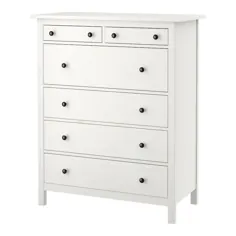 سینه 6 کشو HEMNES ، لکه سفید ، 42 1 / 2x51 5/8 "- IKEA