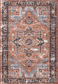 فرش فلورانس Vintage Persian Area ، Rust - 4 "x 6"