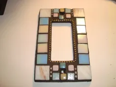 LOVELY PASTEL Mosaic Cover or Switch Plate، GFI Decora