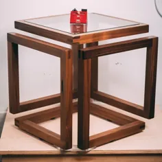 میز مکعب Infinity - همه چیز فلز و چوب