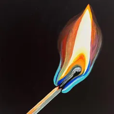 نقاشی کبریت در شعله