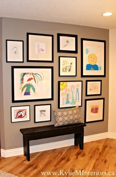 5 ایده برای دیوار گالری هنری کودکان (خانه ما) - Kylie M Interiors