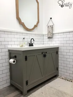 DIY حمام غرور خانه حمام