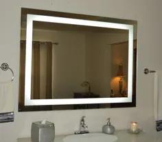 آینه غرور حمام LED با چراغ جلو: 48