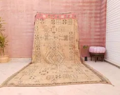 فروش 30 درصدی تخفیف فروش فرش پرنعمت مراکشی ، فرش دونده رژگونه خیره کننده عتیقه ، فرش راهرو ، فرش اتاق خواب ، فرش بوژاد ، فرش صورتی بربر