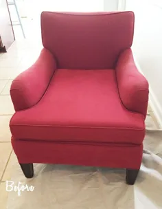 نحوه استفاده از رنگ گچ برای رنگ آمیزی صندلی پارچه ای و روکش دار |  11 مگنولیا لین