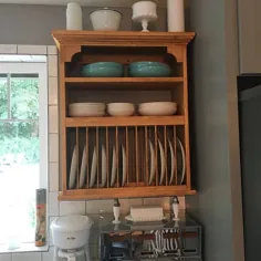 قفسه پنجره آشپزخانه قفسه صفحه ظروف چوبی کابینت برای بشقاب ها لیوان های لیوان چای کاسه