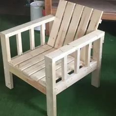 صندلی استراحت من در فضای باز ساده با تغییر 2x4