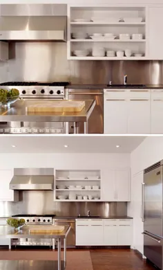 ایده طراحی آشپزخانه - برای جلوه ای زیبا ، پشت صفحه ای از جنس استنلس استیل نصب کنید