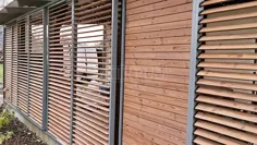 Holzschiebeläden - Schiebeläden mit Holzlamellen |  SKIRPUS Holzjalousienfabrik